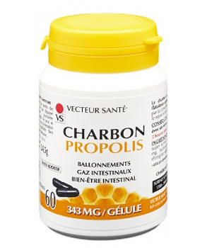 Vecteur Sante Charbon Propolis 60 gélules