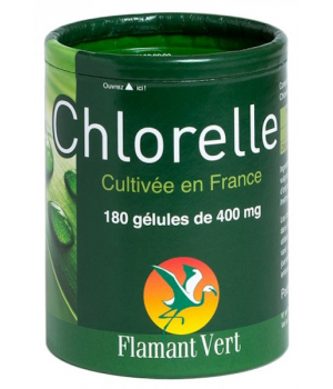 Flamant Vert Chlorelle 180 gélules de 400 mg