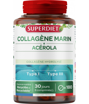 Super Diet Collagène marin et Acérola 180 comprimés