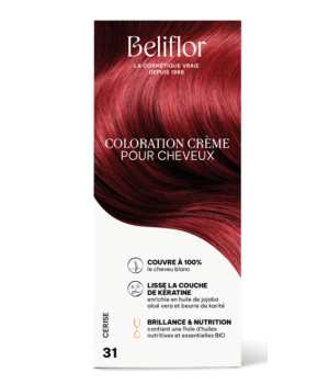 Beliflor Coloration Crème pour Cheveux 31 Couleur Fruit Cerise