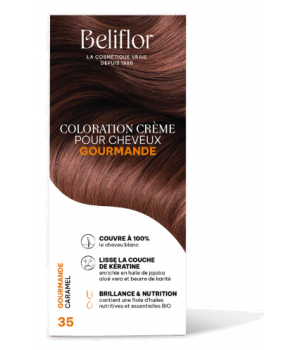 Beliflor Coloration Crème pour Cheveux 35 Couleur Gourmande Caramel