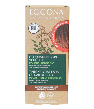 Logona Coloration soin végétale Rouge Acajou 100g