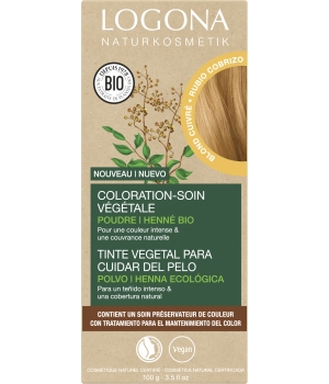Logona Coloration soin végétale Blond cuivré 100g
