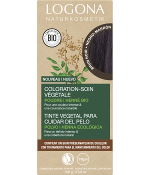 Logona Coloration soin végétale Brun Noir 100g