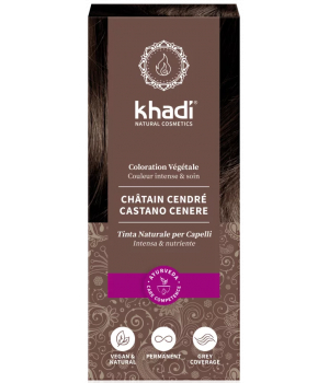 Khadi Coloration végétale Chatain cendré 100g