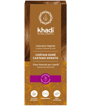 Khadi Coloration végétale Chatain doré 100g