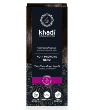 Khadi Coloration végétale Noir Profond 100g
