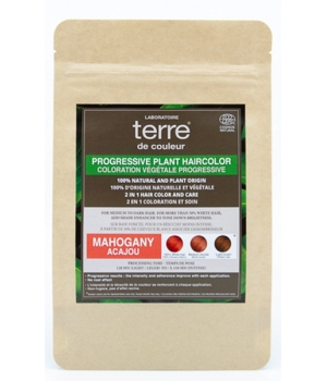 Terre De Couleur Coloration Végétale Progressive Acajou Mahogany 100g