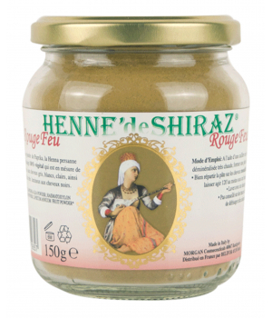 Henne De Shiraz Coloration végétale Rouge feu pot 150g