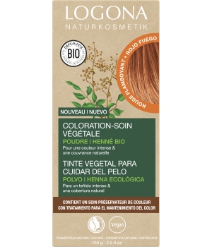 Logona Coloration soin végétale Rouge Flamboyant 100g