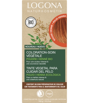 Logona Coloration soin végétale Rouge Henné 100g