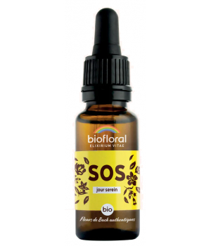Biofloral Complexe fleurs de Bach SOS jour serein en compte goutte 20ml
