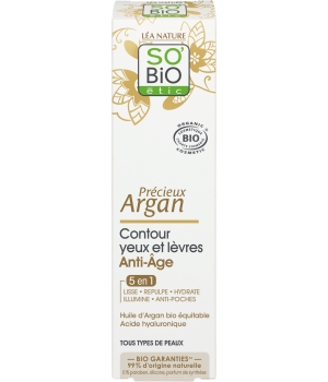 So'Bio étic Contour des yeux et lèvres anti âge Précieux Argan 15ml