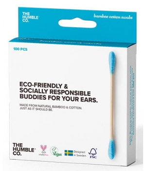 Humble Brush Cotons tiges naturels bambou Bleu
