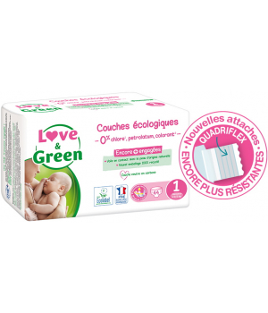 Love and Green Couches Hypoallergéniques T1 (2/5 kg) x44