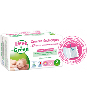 Love and Green Couches Hypoallergéniques T2 (3/6 kg) x44