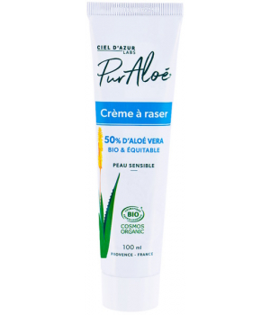 Puraloe Crème à Raser à l'Aloe Vera 50 % 100ml