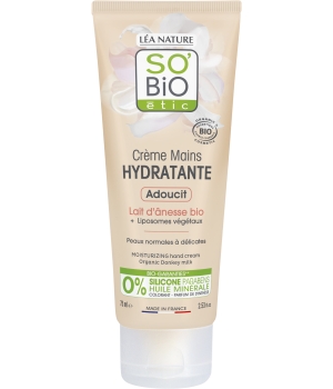 So'Bio étic Crème Caresse hydratante mains Mon Lait d'anesse 75ml