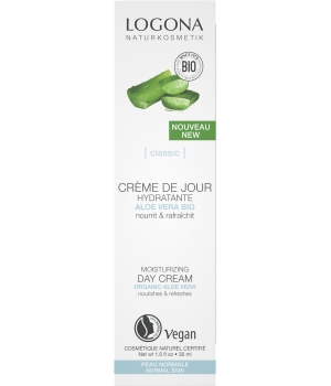 Logona Crème de jour hydratante à l'aloe vera bio 30ml