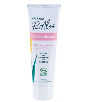 Puraloe Crème de jour visage hydratante 67% Aloé Vera 50ml