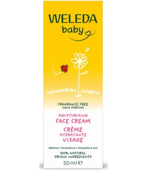 Weleda Crème hydratante visage bébé Calendula sans parfum 50ml