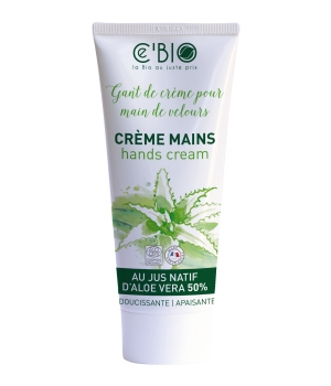 Ce'bio Crème mains Aloé Vera 75ml