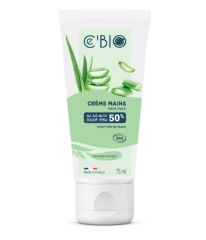 Ce'bio Crème mains Aloé Vera 75ml