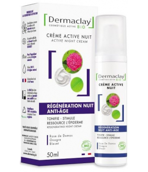 Dermaclay  Crème régénération nuit anti âge 50ml