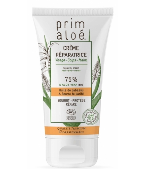 Prim Aloe Crème Réparatrice 75% Aloé Vera 150ml