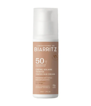 Laboratoires De Biarritz Crème solaire visage teintée bio SPF50 Beige 50ml