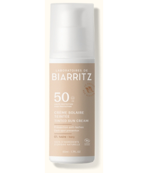 Laboratoires De Biarritz Crème solaire visage teintée bio SPF50 Ivoire 50ml