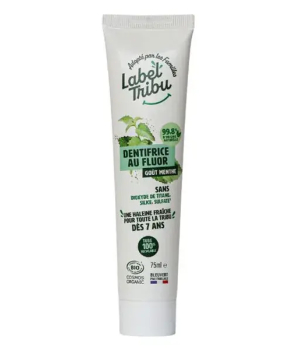Label Tribu Dentifrice au fluor 75ml