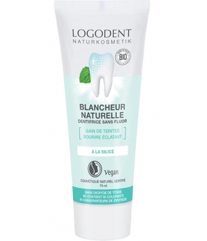 Logona Dentifrice Blancheur naturelle Menthe et Silice 75ml
