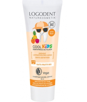 Logona Dentifrice Cool Kids tutti frutti 7 à 12 ans avec fluor 50ml
