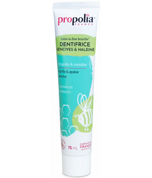 Propolia Dentifrice Propolis et Plantes sans fluor gout menthe Tube 75ml