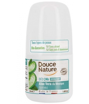 Douce Nature Déodorant à billes rechargeable à l'Aloé véra du Mexique 50ml