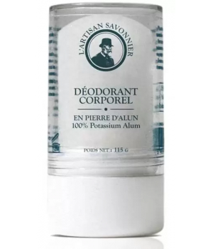 L artisan Savonnier Hygiène Déodorant corporel Pierre D'Alun mixte naturelle 115g