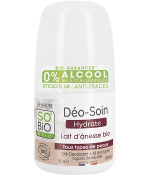 So'Bio étic Déo Soin Déodorant douceur lait d'ânesse peaux normales à sensibles 50ml