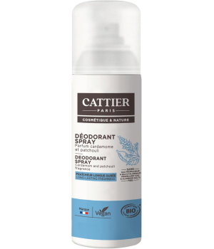 Cattier Déodorant Femme Brume Active Cardamome Patchouli sans gaz 100ml