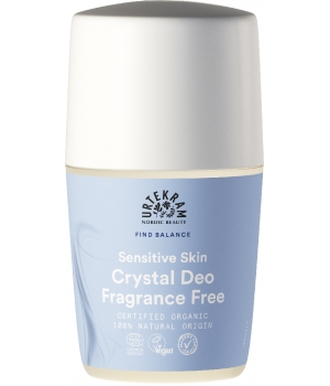 Urtekram Déodorant roll on Crystal deo sans parfum peaux sensibles 50ml