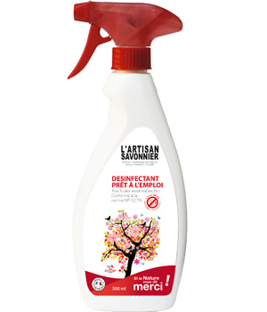 L Artisan Savonnier Entretien Désinfectant 500 ml