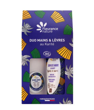 Fleurance Nature Duo baume à lèvres et crème mains Karité
