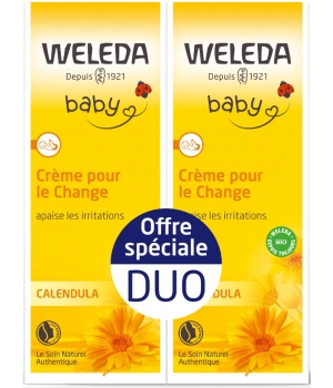Weleda Duo Crème pour le change bébé Calendula 2x75ml