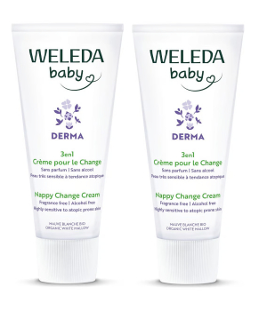 Weleda Duo Crème pour le change bébé sans parfum 2x50ml