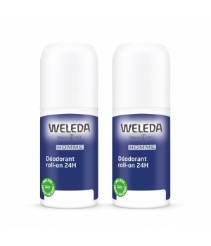 Weleda Duo Déodorant roll on 24h Homme 2x50ml