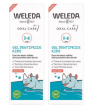 Produits Bébé et enfants bio Weleda Duo Gel dentifrice enfant avec fluor 0/6 ans 2x50ml