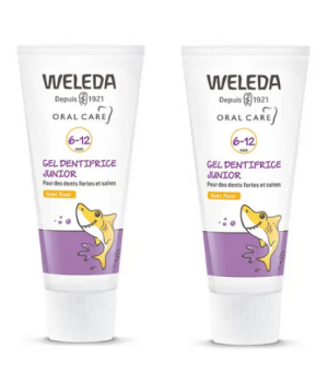 Weleda Duo Gel dentifrice enfant avec fluor 6/12 ans 2x50ml
