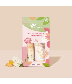 Fleurance Nature Duo gel douche et crème mains Agrumes et Fleur d'oranger