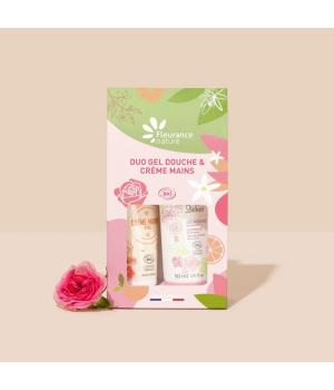 Fleurance Nature Duo gel douche et crème mains Rose