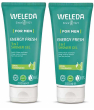 Cosmetique bio pour hommes Weleda Duo Gel douche Men 3 en 1 Energy Fresh 2x 200ml